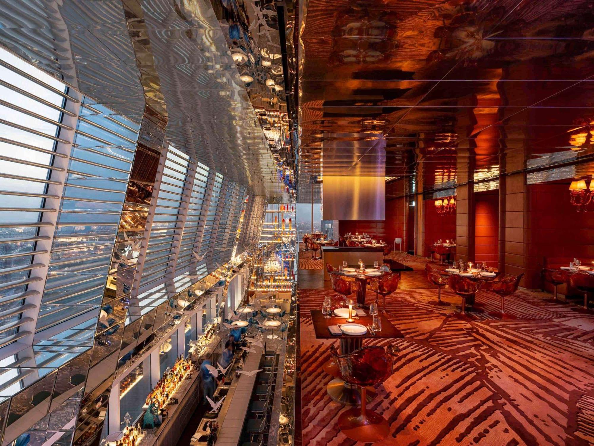 Fairmont Doha Hotel Lusail Exterior foto The interior of the restaurant