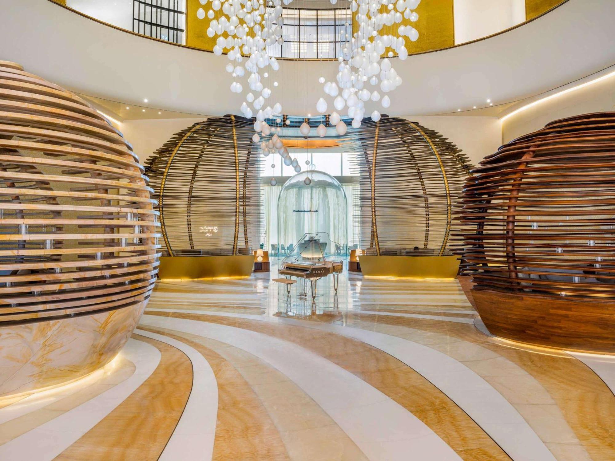 Fairmont Doha Hotel Lusail Exterior foto The interior of the hotel